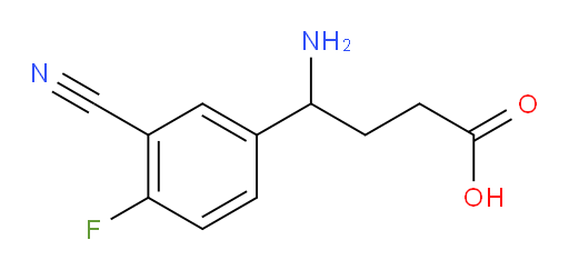 4-amino-4-(3-cyano-4-fluorophenyl)butanoic acid