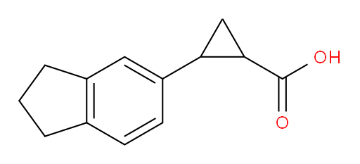 2-(2,3-dihydro-1H-inden-5-yl)cyclopropane-1-carboxylic acid