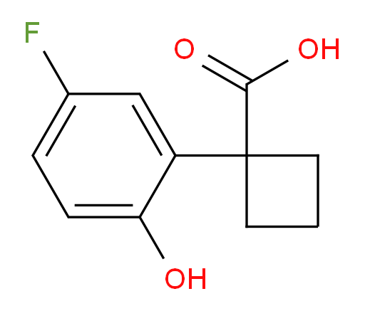 1-(5-fluoro-2-hydroxyphenyl)cyclobutane-1-carboxylic acid