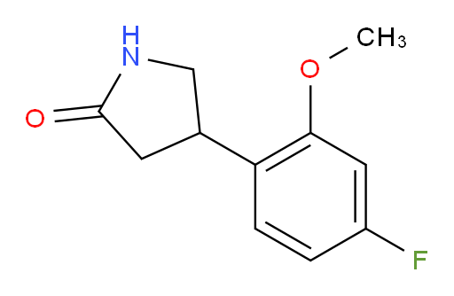 4-(4-fluoro-2-methoxyphenyl)pyrrolidin-2-one
