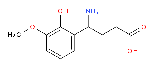 4-amino-4-(2-hydroxy-3-methoxyphenyl)butanoic acid
