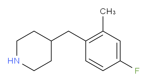 4-[(4-fluoro-2-methylphenyl)methyl]piperidine