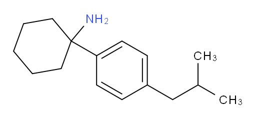 1-[4-(2-methylpropyl)phenyl]cyclohexan-1-amine