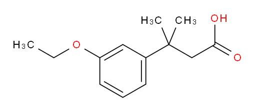 3-(3-ethoxyphenyl)-3-methylbutanoic acid