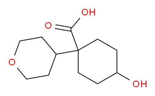 4-hydroxy-1-(oxan-4-yl)cyclohexane-1-carboxylic acid