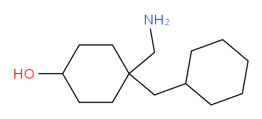 4-(aminomethyl)-4-(cyclohexylmethyl)cyclohexan-1-ol