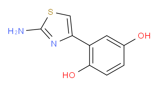 2-(2-amino-1,3-thiazol-4-yl)benzene-1,4-diol