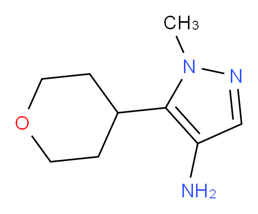1-methyl-5-(oxan-4-yl)-1H-pyrazol-4-amine