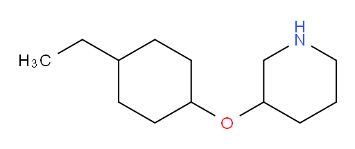 3-[(4-ethylcyclohexyl)oxy]piperidine