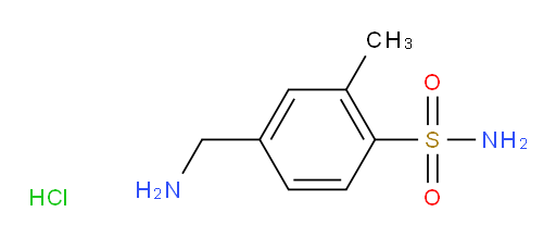 4-(aminomethyl)-2-methylbenzene-1-sulfonamide hydrochloride