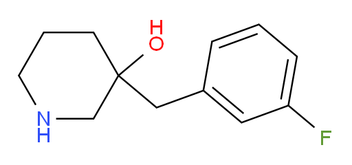 3-[(3-fluorophenyl)methyl]piperidin-3-ol