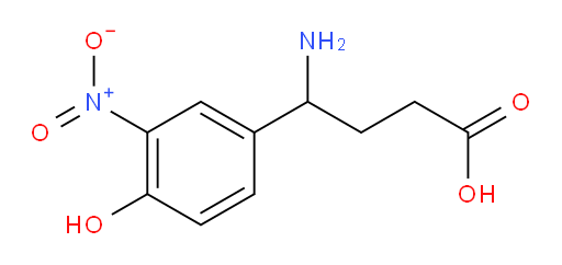 4-amino-4-(4-hydroxy-3-nitrophenyl)butanoic acid