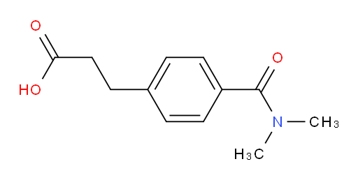 3-[4-(dimethylcarbamoyl)phenyl]propanoic acid