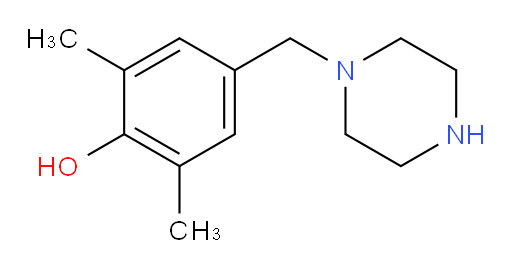 2,6-dimethyl-4-[(piperazin-1-yl)methyl]phenol