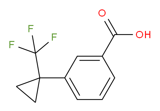 3-[1-(trifluoromethyl)cyclopropyl]benzoic acid