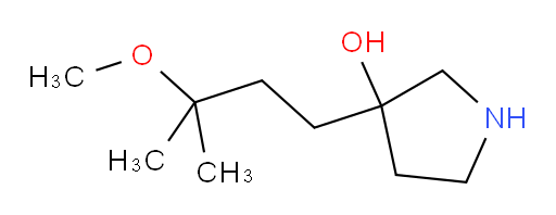 3-(3-methoxy-3-methylbutyl)pyrrolidin-3-ol
