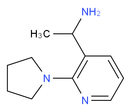 1-[2-(pyrrolidin-1-yl)pyridin-3-yl]ethan-1-amine