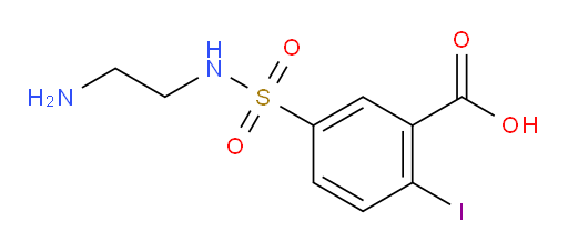 5-[(2-aminoethyl)sulfamoyl]-2-iodobenzoic acid