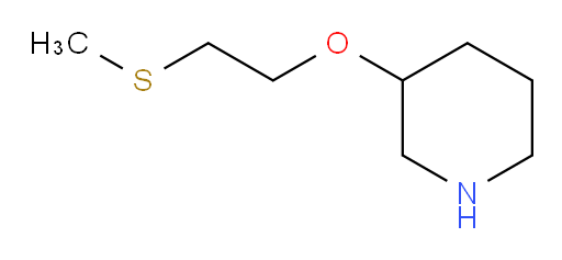 3-[2-(methylsulfanyl)ethoxy]piperidine