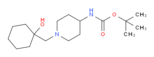 tert-butyl N-{1-[(1-hydroxycyclohexyl)methyl]piperidin-4-yl}carbamate