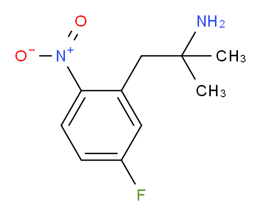 1-(5-fluoro-2-nitrophenyl)-2-methylpropan-2-amine