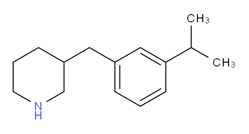 3-{[3-(propan-2-yl)phenyl]methyl}piperidine