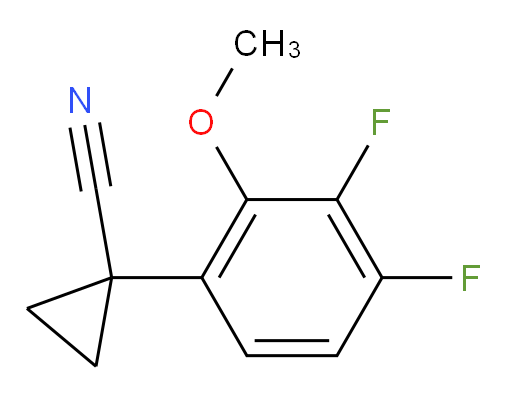 1-(3,4-difluoro-2-methoxyphenyl)cyclopropane-1-carbonitrile