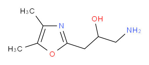 1-amino-3-(dimethyl-1,3-oxazol-2-yl)propan-2-ol