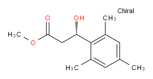 methyl (3S)-3-hydroxy-3-(2,4,6-trimethylphenyl)propanoate