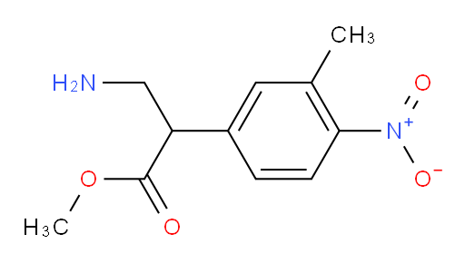 methyl 3-amino-2-(3-methyl-4-nitrophenyl)propanoate