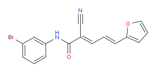 N-(3-bromophenyl)-2-cyano-5-(furan-2-yl)penta-2,4-dienamide