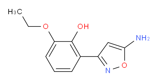 2-(5-amino-1,2-oxazol-3-yl)-6-ethoxyphenol