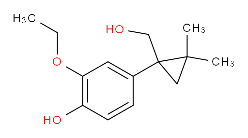 2-ethoxy-4-[1-(hydroxymethyl)-2,2-dimethylcyclopropyl]phenol