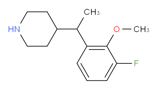 4-[1-(3-fluoro-2-methoxyphenyl)ethyl]piperidine