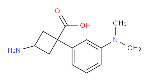 3-amino-1-[3-(dimethylamino)phenyl]cyclobutane-1-carboxylic acid