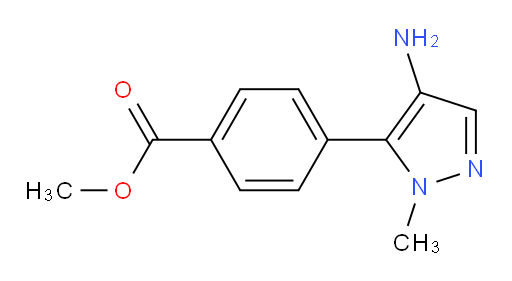 methyl 4-(4-amino-1-methyl-1H-pyrazol-5-yl)benzoate