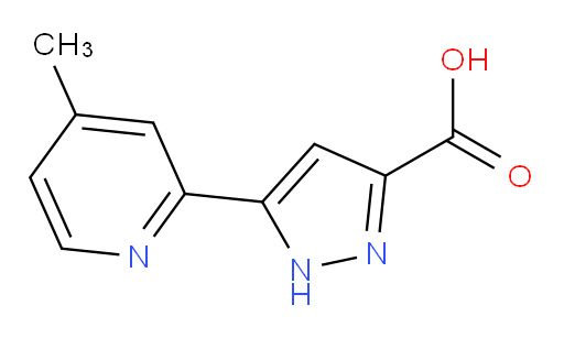 5-(4-methylpyridin-2-yl)-1H-pyrazole-3-carboxylic acid