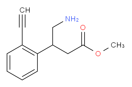 methyl 4-amino-3-(2-ethynylphenyl)butanoate