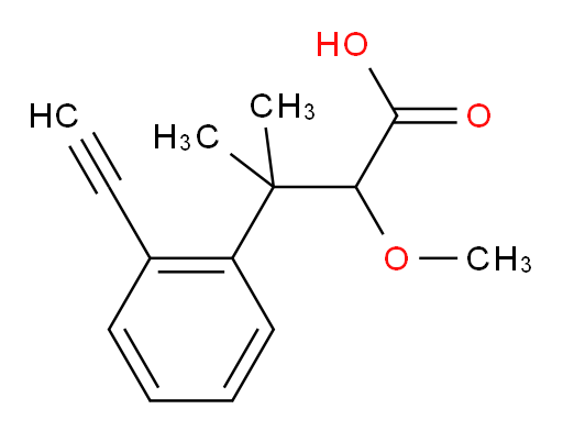 3-(2-ethynylphenyl)-2-methoxy-3-methylbutanoic acid