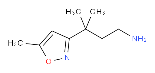 3-methyl-3-(5-methyl-1,2-oxazol-3-yl)butan-1-amine