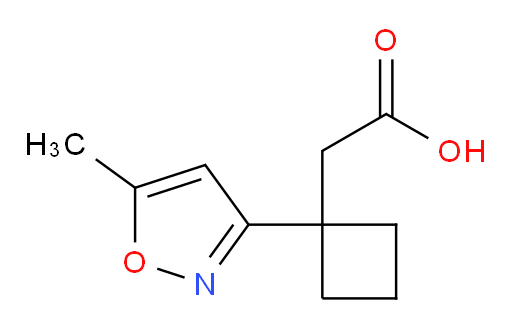 2-[1-(5-methyl-1,2-oxazol-3-yl)cyclobutyl]acetic acid