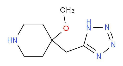 4-methoxy-4-[(1H-1,2,3,4-tetrazol-5-yl)methyl]piperidine