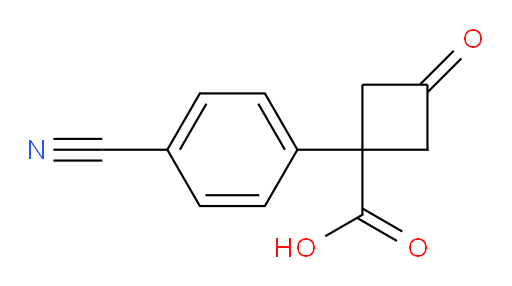 1-(4-cyanophenyl)-3-oxocyclobutane-1-carboxylic acid
