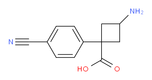 3-amino-1-(4-cyanophenyl)cyclobutane-1-carboxylic acid