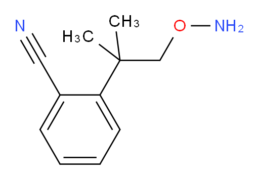 2-[1-(aminooxy)-2-methylpropan-2-yl]benzonitrile