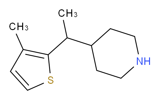 4-[1-(3-methylthiophen-2-yl)ethyl]piperidine