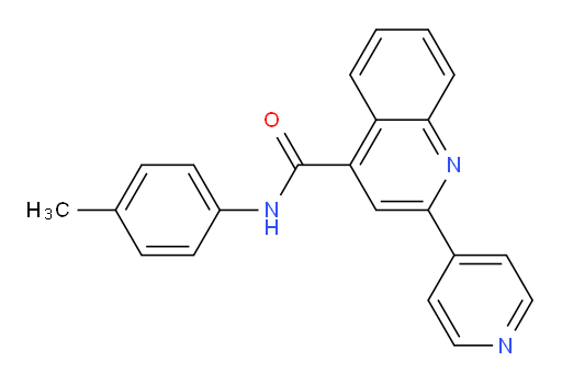 N-(4-methylphenyl)-2-(pyridin-4-yl)quinoline-4-carboxamide