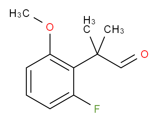 2-(2-fluoro-6-methoxyphenyl)-2-methylpropanal