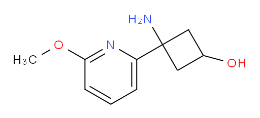 3-amino-3-(6-methoxypyridin-2-yl)cyclobutan-1-ol