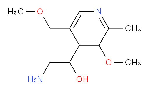 2-amino-1-[3-methoxy-5-(methoxymethyl)-2-methylpyridin-4-yl]ethan-1-ol